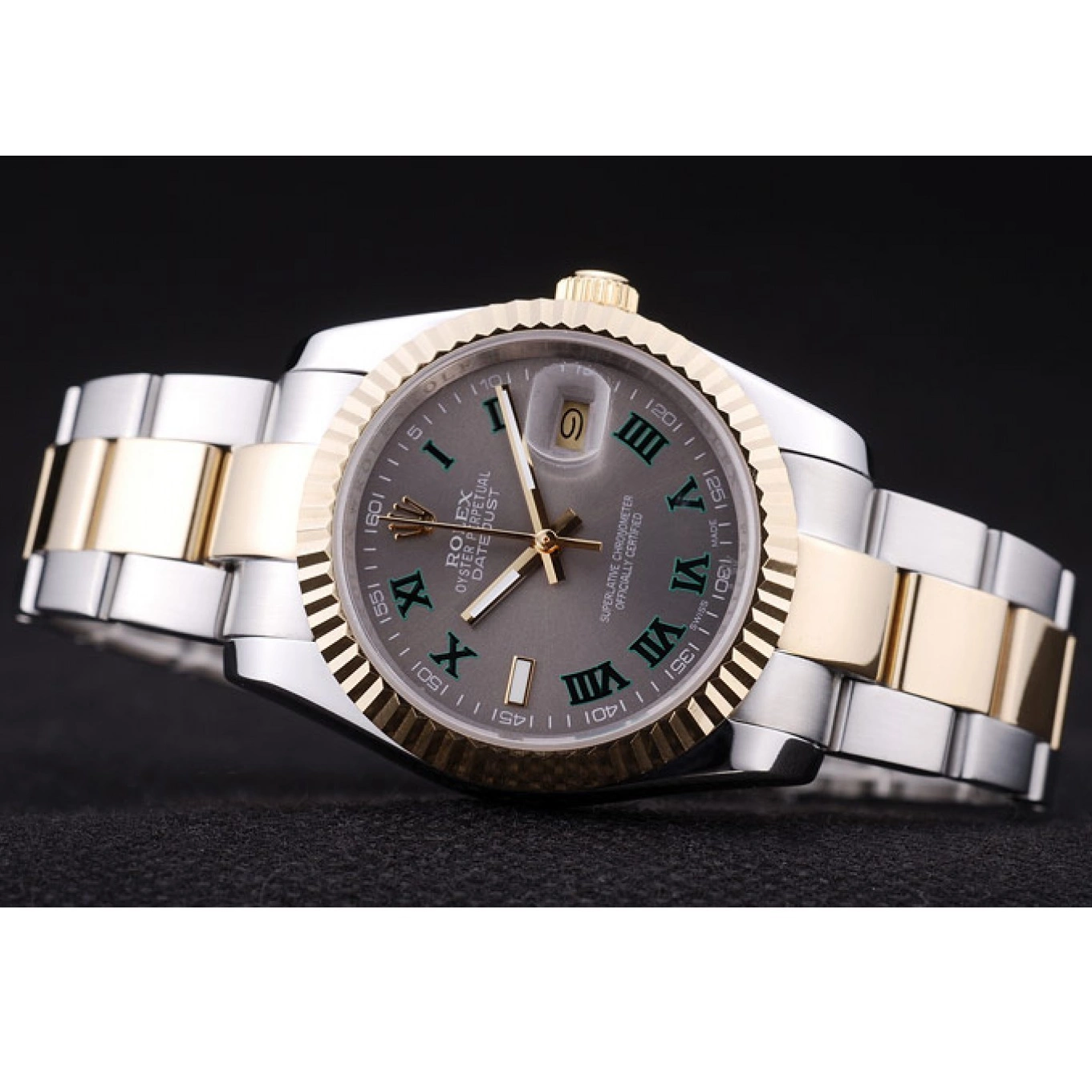 MiroTime 0817 Rolex Datejust Grey Dial Ribbed Bezel 7460